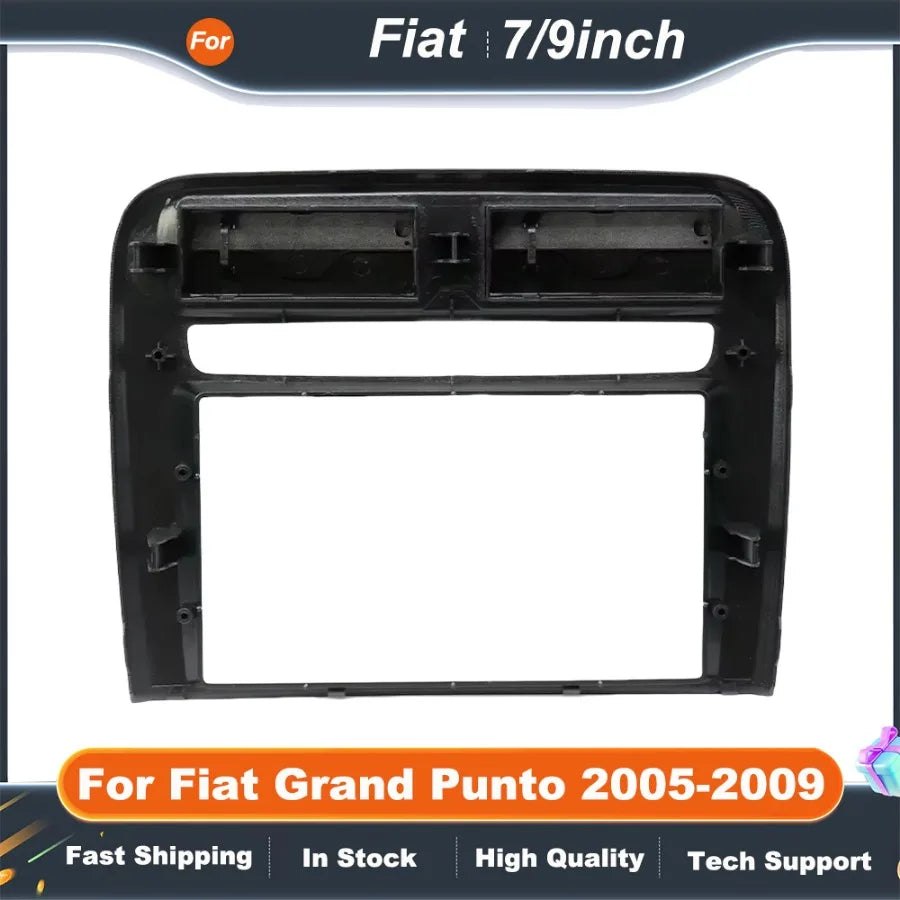 7/9 Inch Double 2 Din Car Stereo Fascia Panel for Fiat Grand Punto 2005-2009 Dash Mounting Kit
