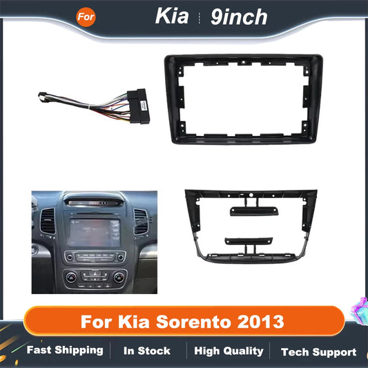 9 Inch Car Frame Fascia Adapter For Kia Sorento 2013 Android Radio Dash Fitting Panel Kit