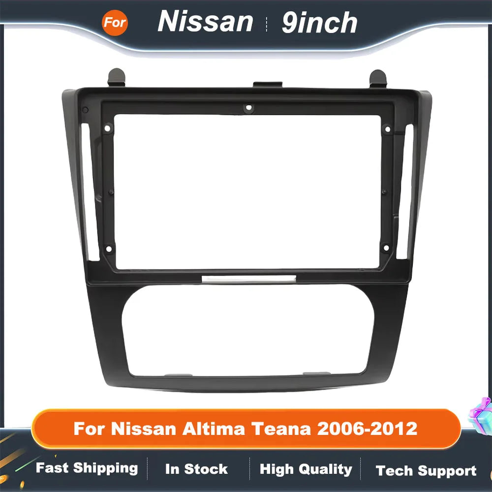 9 Inch Car Fascia Radio Panel Adapter Canbus Box Decoder For Nissan Altima Teana 2006-2012 Android Radio Dash Fitting Panel Kit