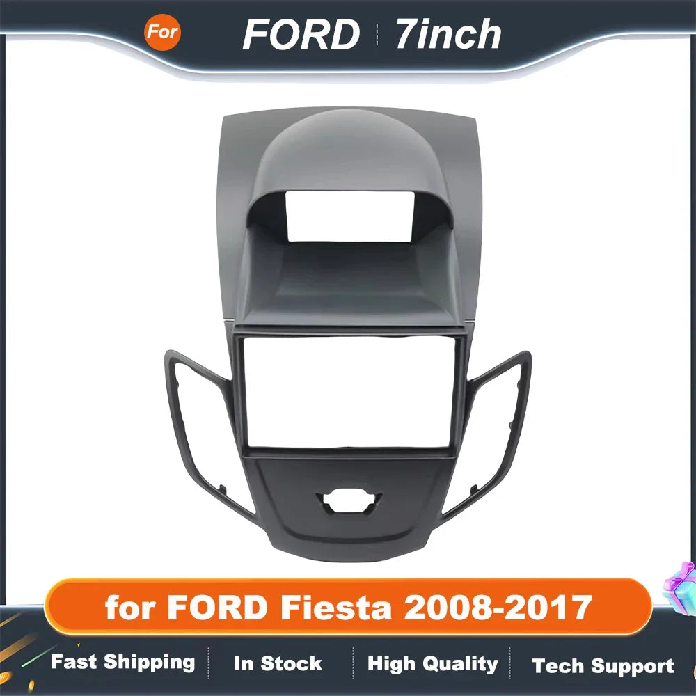 7 Inch 2Din Car Radio Frame For FORD Fiesta 2008-2017 Audio Frame Dash Fitting Kit