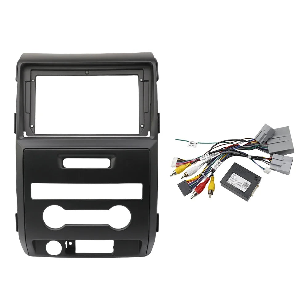 For 2008-2014 FORD F150/ RAPTOR (9INCH, LHD,)Car Radio Fascias Android GPS MP5 Stereo Player 2 Din Head Unit Panel Dash Frame
