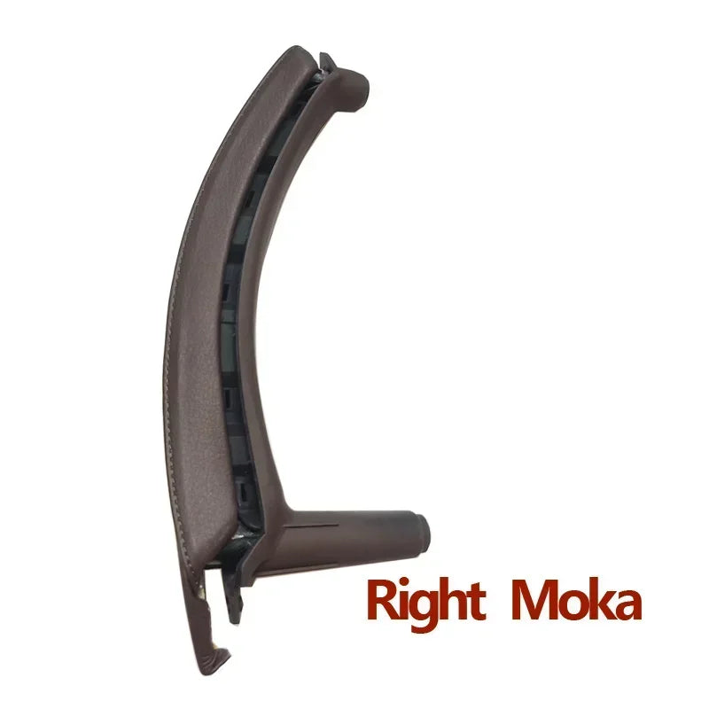 Interior Car Left Right Passenger Door Handle Leather Cover Trim Replacement For BMW X5 X6 E70 E71 E72 2007-2013