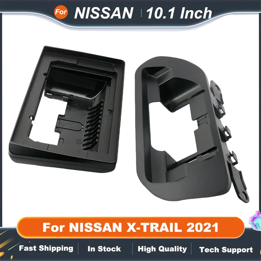 10.1 Inch Car Accessories  Frame Fascia Adapter  For NISSAN X-TRAIL 2021 Android Radio Audio Dash Fitting Pane