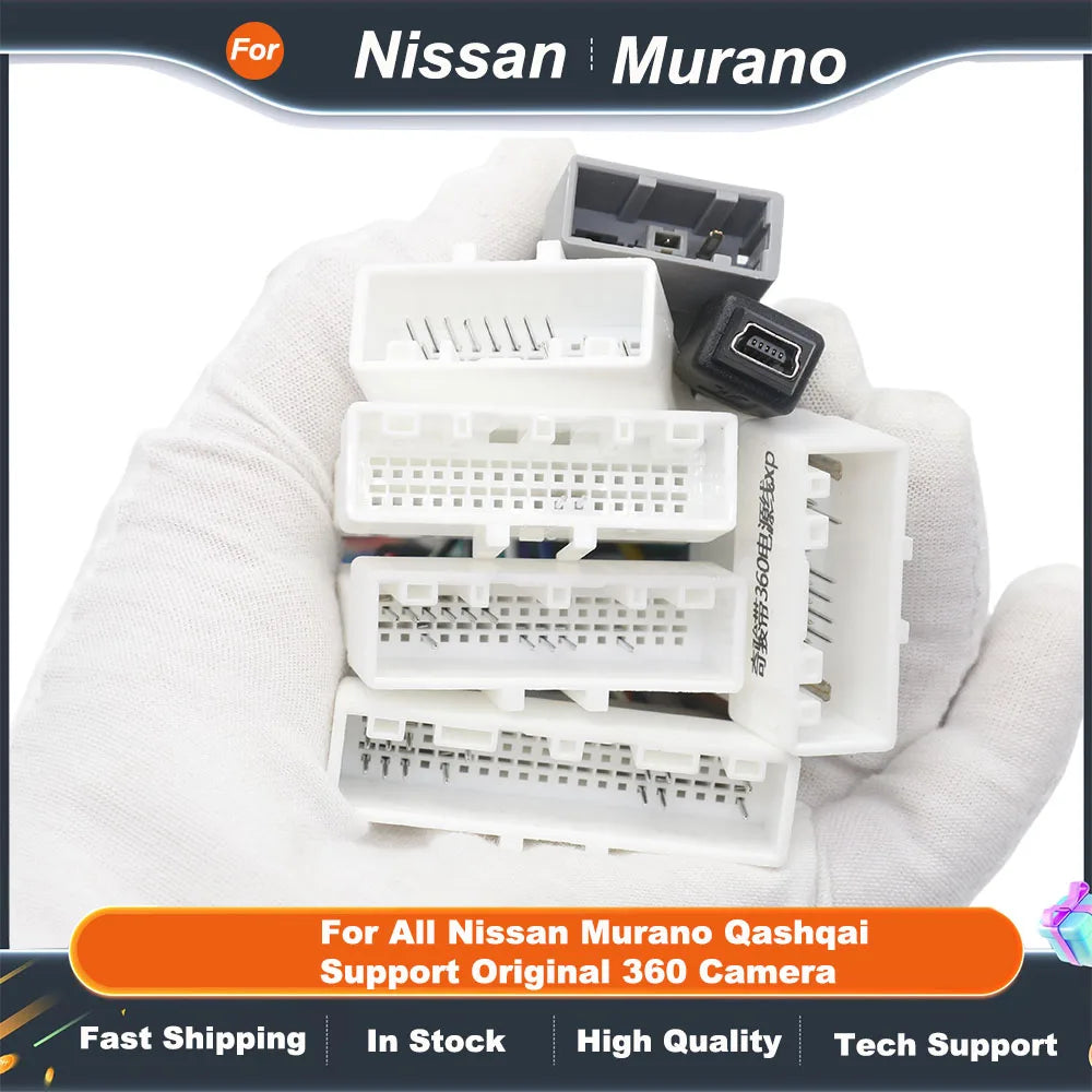 For All Nissan Murano Qashqai j10 j11 X trail Tiida/SYLPHY/ Terra/Bluebird Kicks/Versa Support Original 360 Camera Function
