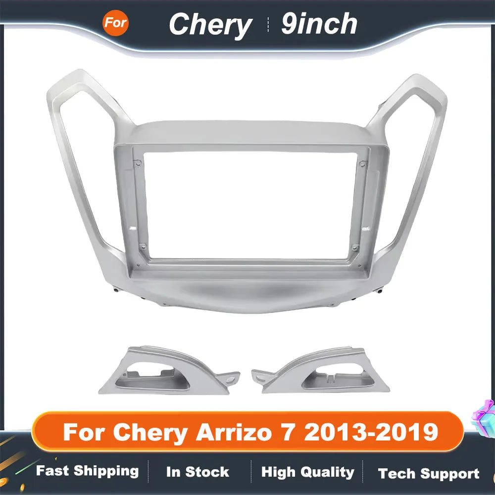 9 Inch Car Audio Fascia Panels Adapter For Chery Arrizo 7 2013-2019 Android Radio Dash Fitting Panel Kit