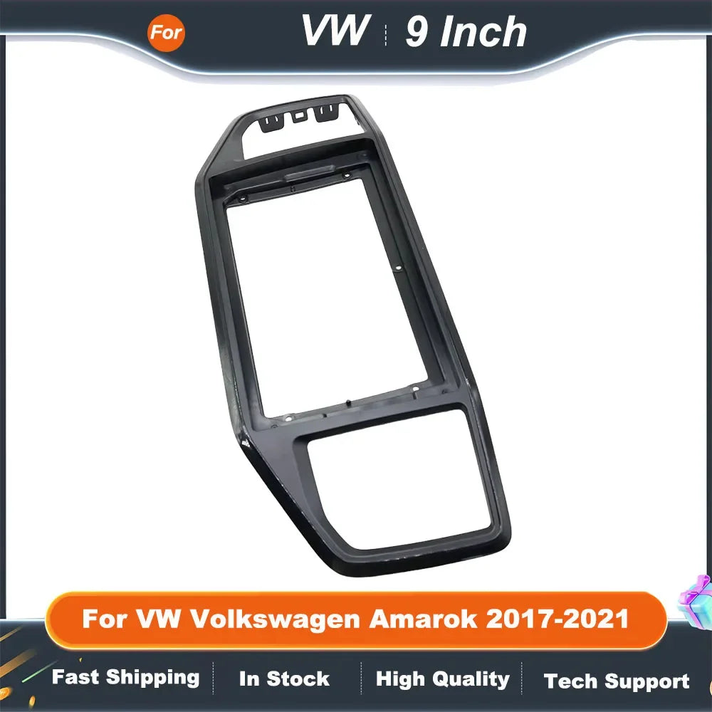 9/10 Inch Car Radio Fascia Frame Adapter for VW Volkswagen Amarok 2017-2021 Android Dash Fitting Panel Kit