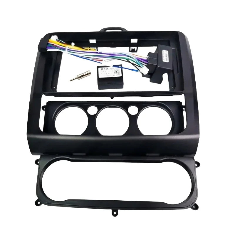 CAN Bus Wiring Harness with Radio Panel Frame for Ford Focus 2 2005 to 2011, Cable Adapter for 16 Pin 9 inch Android Multimedia