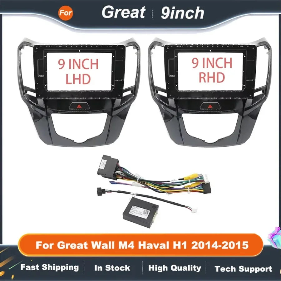 9 INCH Car Radio FasciaAdapter For Great Wall M4 Haval H1 2014-2015 Android Radio Audio Dash Fitting Panel Kit