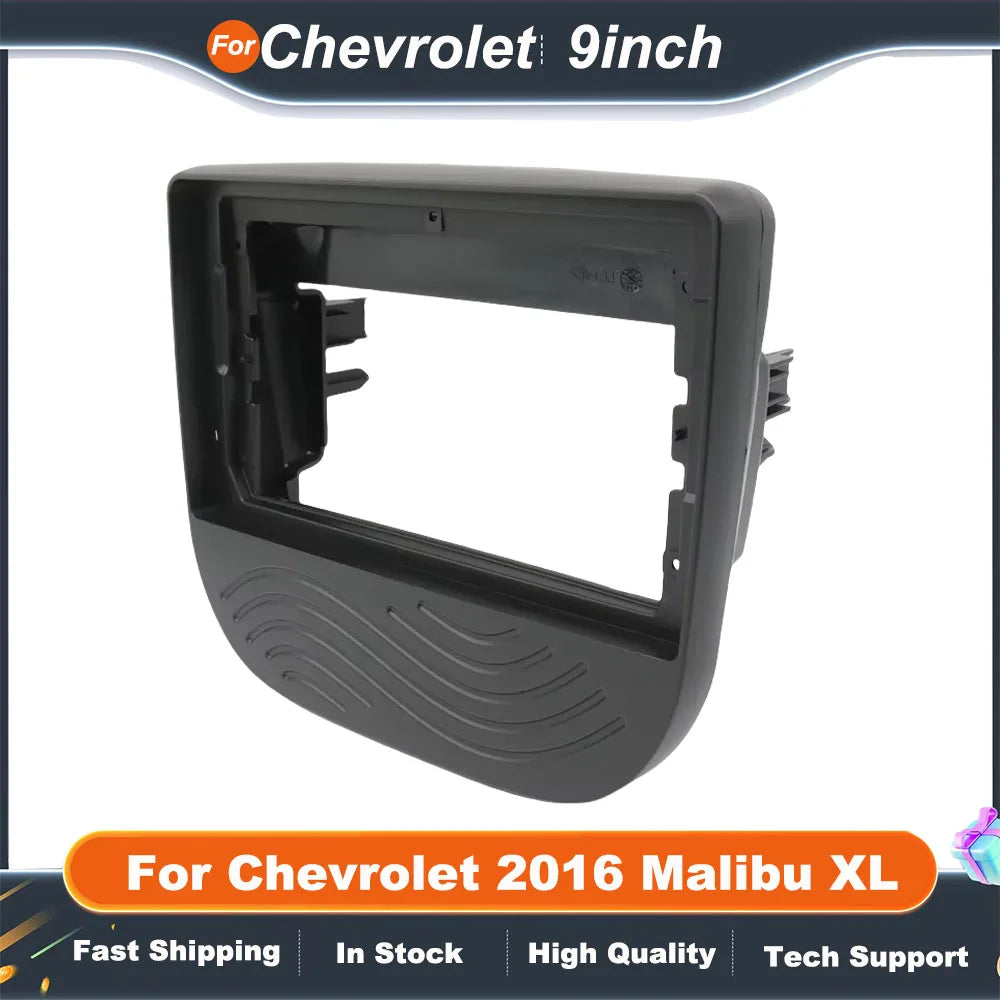 9 inch Car Radio Fascia For Chevrolet 2016 Malibu XL Stereo Panel Dashboard Kit Refitting Installation Frame