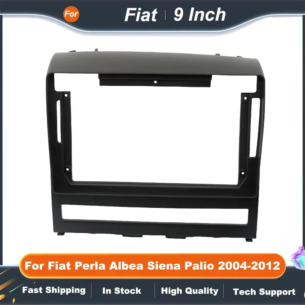 9 Inch Car Radio Fascia Frame for Fiat Perla Albea Siena Palio 2004-2012 Android Dash Panel Kit Fitting Adapter