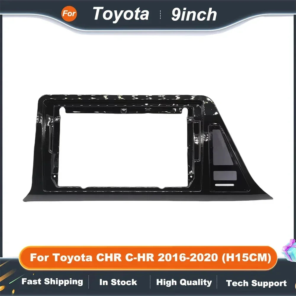 9 Inch Car Audio Fascia Panels Adapter For Toyota CHR 2016+ Stereo Android Radio Dash Fitting Panel Kit