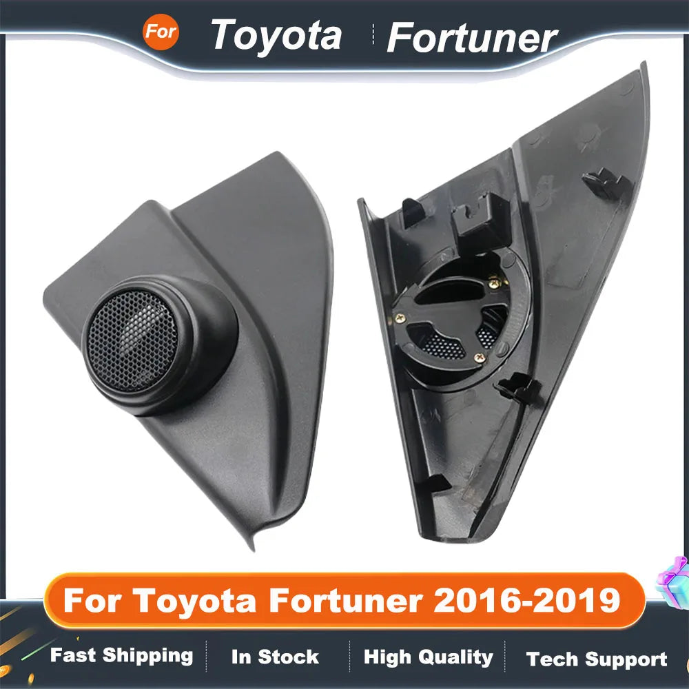 2PCS For Toyota Fortuner 2016-2019 Car Tweeter Refitting Audio Door Angle Gum Speaker Cover Boxes Mounts