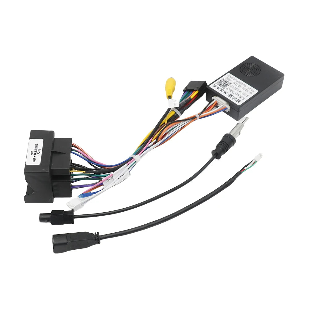 16pin Wiring Harness Adapter For Great Wall Poer Haval H9 Canbus Box Decoder Android Radio Power Cable
