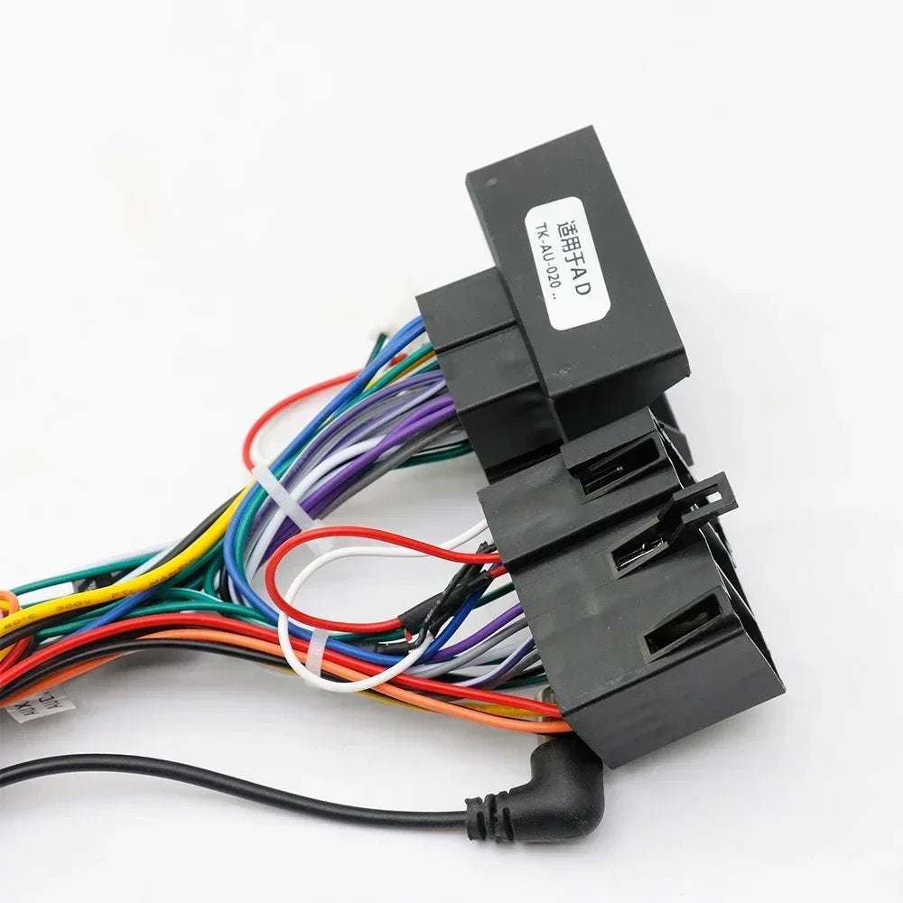 Car 16pin Wiring Harness Adapter Canbus Box Decoder Android Radio Power Cable For Audi A3 A4 TT