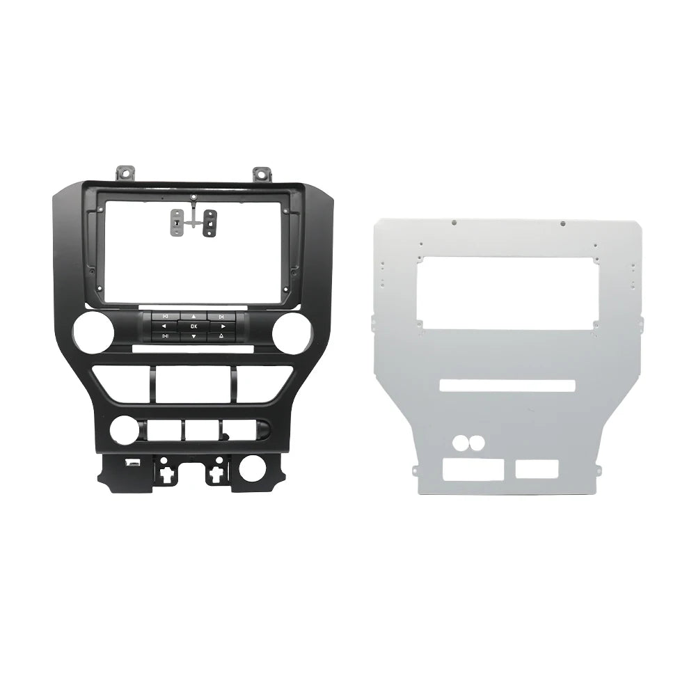 For Ford Mustang 2015-2018 9 Inch Car Fascia Frame Adapter Canbus Box Android Radio Dashboard Fitting Panel Kit Face Plate