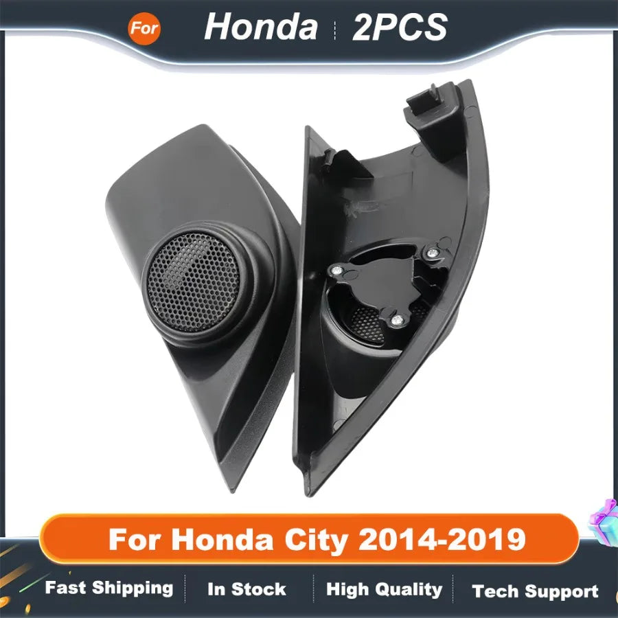 2PCS Car Tweeter Speaker Mounting Brackets for Honda City 2014-2019  Door Angle Refit Audio Cover Boxes Installation