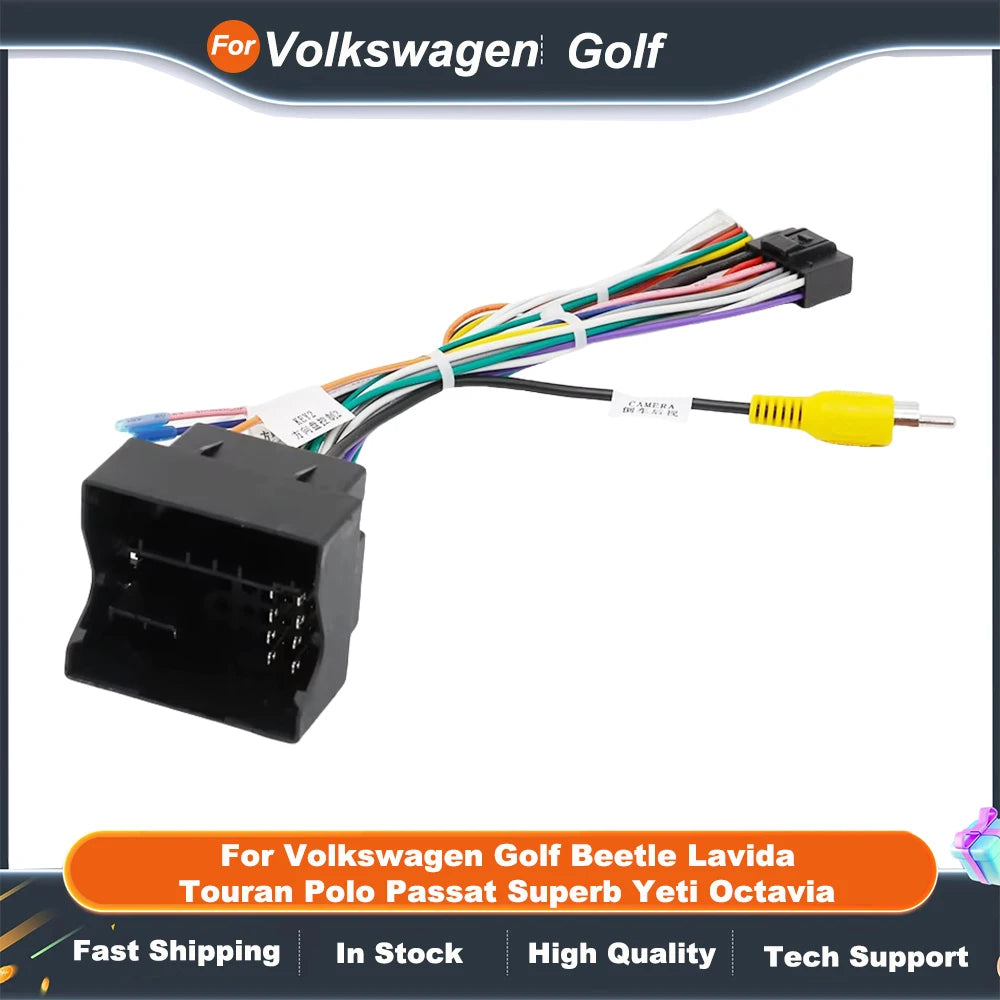 Car Wiring Harness Adapter Canbus Box For Volkswagen Golf Beetle Lavida Touran Polo Passat Superb Yeti Octavia VW-RZ-08