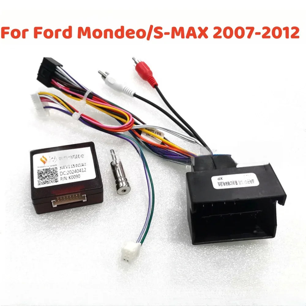 16 Pin Power Cable  DVD Canbus Box RP5-FD-001 For FORD Mondeo/FORD S-MAX Android 2 Din Harness Wiring Cables Car Radio Stereo