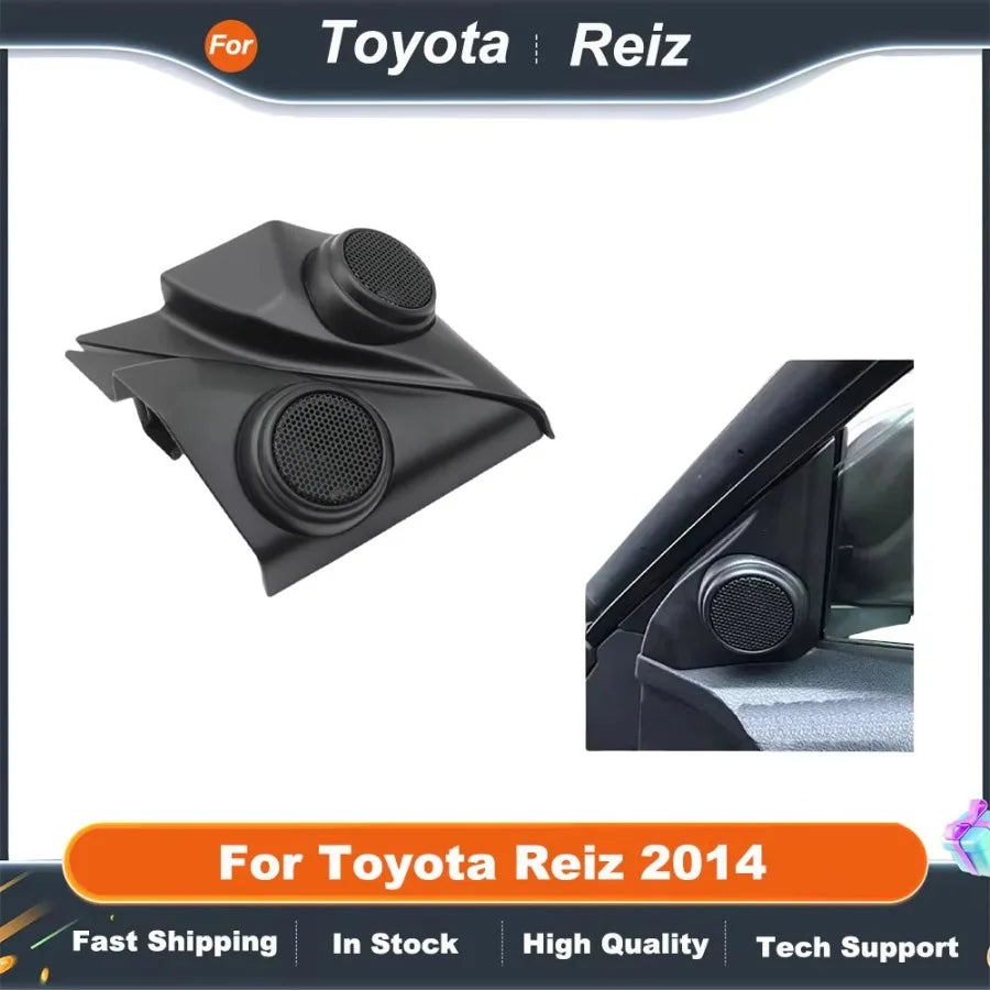 2PCS Car Tweeter Mounting Brackets for Toyota Reiz 2014  Door Angle Speaker Cover Boxes  Installation Kit
