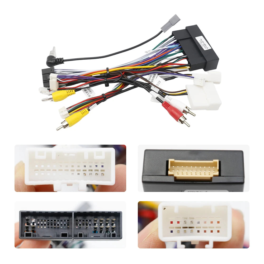 16 Pin Harness Canbus Box Decoder For HYUNDAI 2011-2012 AZERA IX45 HIGH-XP Android Radio Cable Adapter