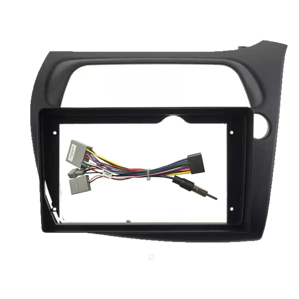 2 DIN Car Frame Fascia Cable For HONDA Civic Hatchback 2006-2012 Android Big Screen Dask Kit