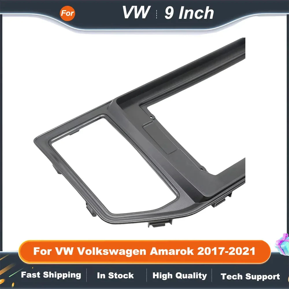 9/10 Inch Car Radio Fascia Frame Adapter for VW Volkswagen Amarok 2017-2021 Android Dash Fitting Panel Kit