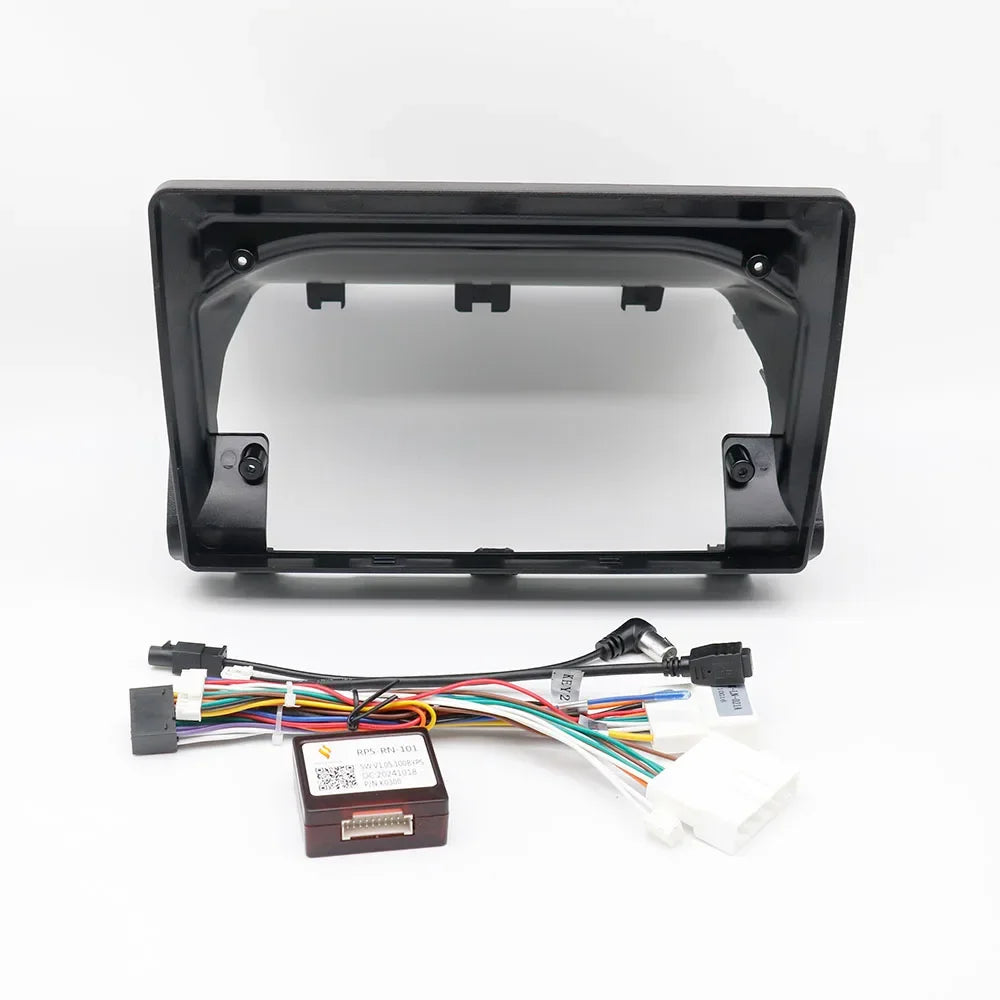 For Renault Sandero 2021 LHD 10 Inch Car Frame Fascia Adapter Canbus Box Decoder Android Radio Dash Fitting Panel Kit