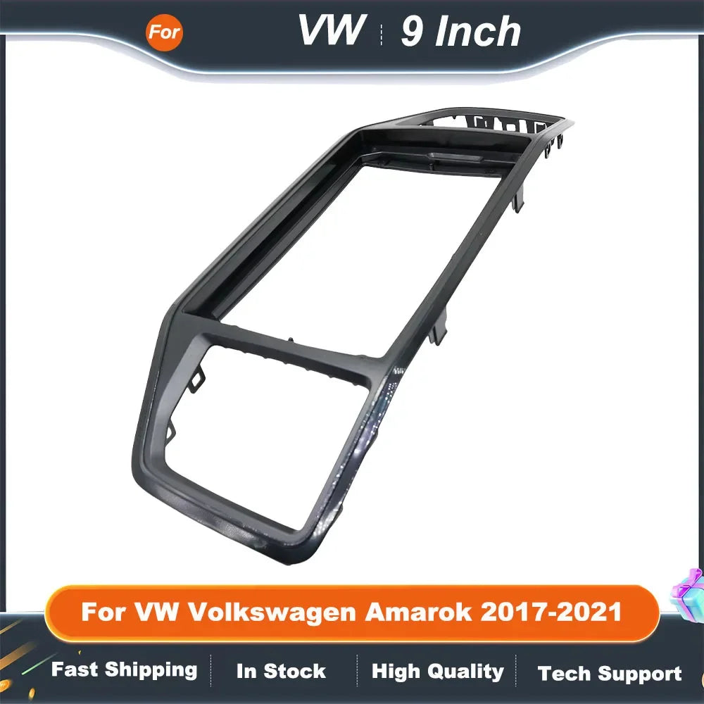 9/10 Inch Car Radio Fascia Frame Adapter for VW Volkswagen Amarok 2017-2021 Android Dash Fitting Panel Kit