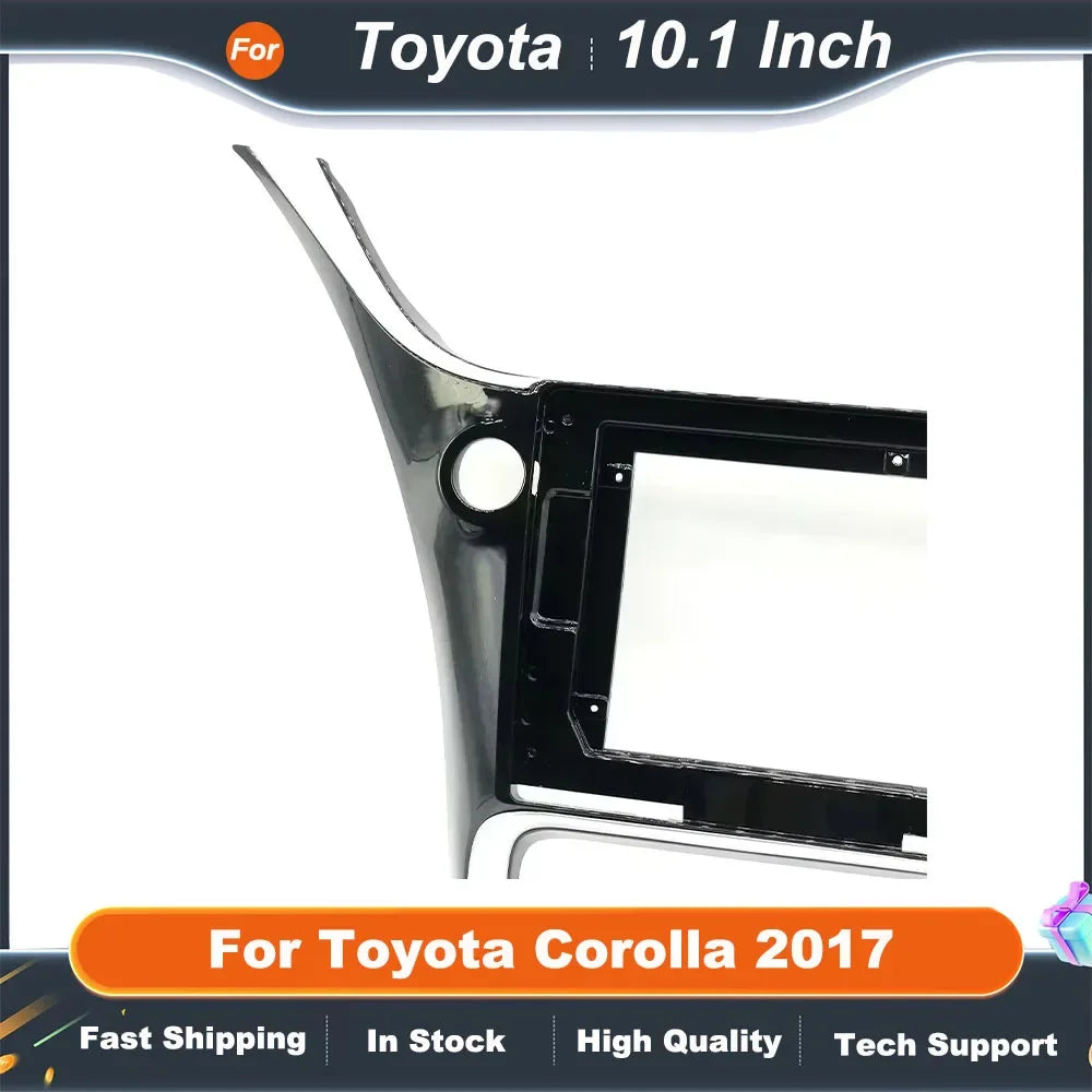 10.1 Inch Car Radio Fascia Frame for Toyota Corolla 2017 2DIN Dashboard Installation Panel Kit