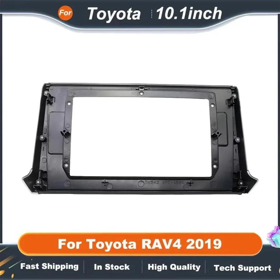 10.1 Inch Car Radio Fascia 2Din Fitting Kit for TOYOTA RAV4 2019 Dash Panel Radio Frame Installation Kit