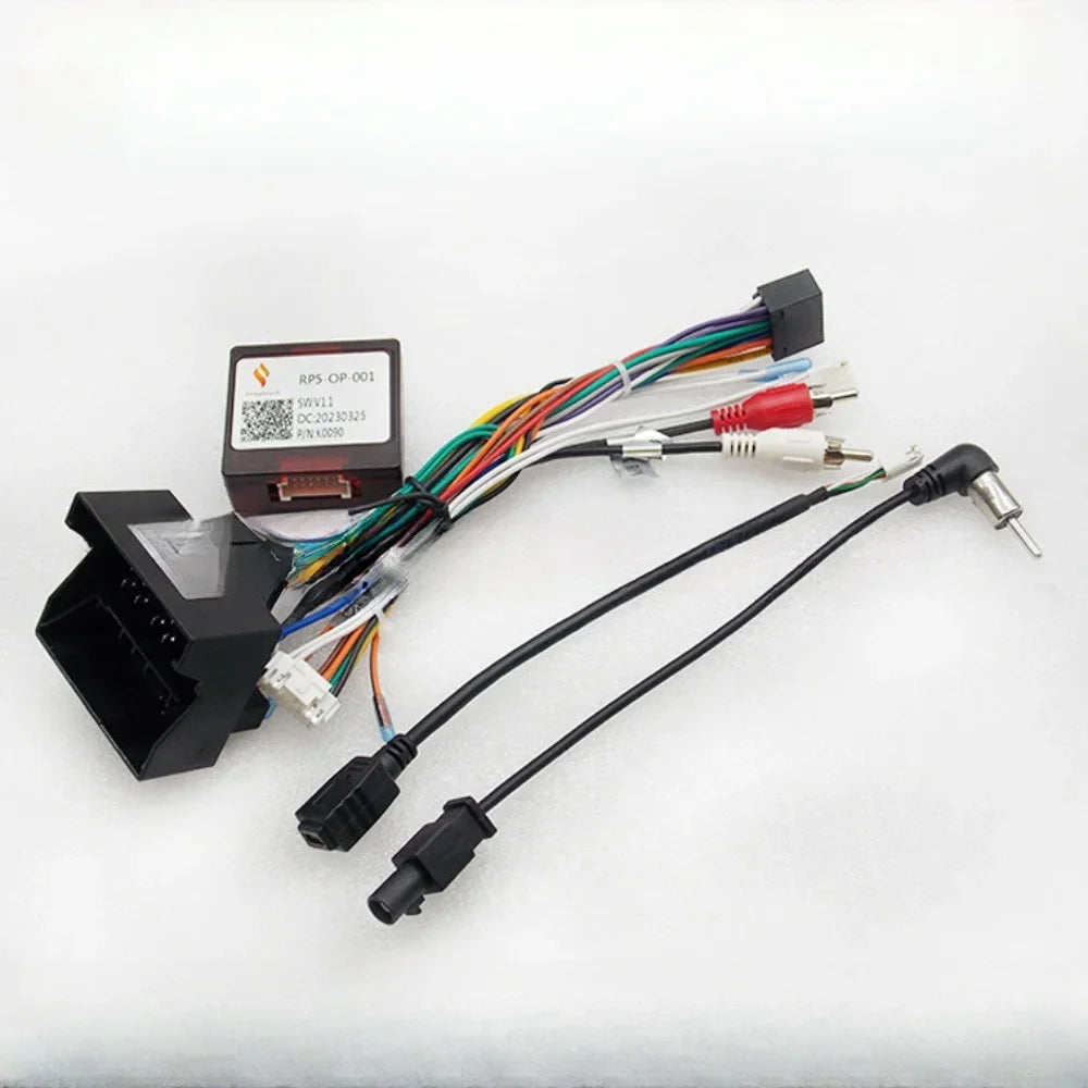 Car Audio 16 Pin Android 2 Din GPS Video Power Cable Adapter With Canbus Box RP5-OP-001 For Opel D/Corsa/ASTRA 2010-2016