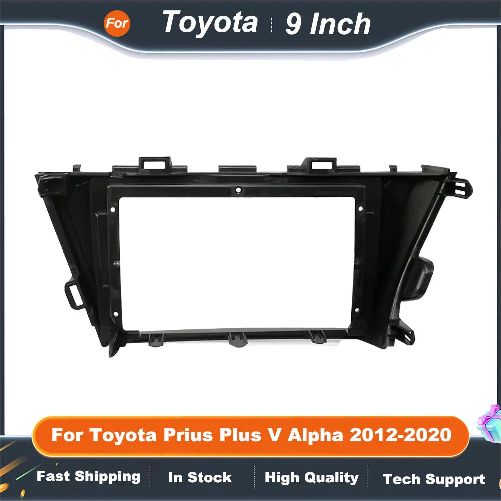 9 Inch Car Radio Fascia Frame Adapter for Toyota Prius Plus V Alpha 2012-2020 - Android Dash Fitting Panel Kit