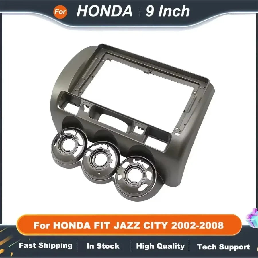 9 Inch Car Radio Fascia Android Dash Frame Fitting Kit for HONDA FIT JAZZ CITY 2002-2008 Radio Fascia Installation Kit