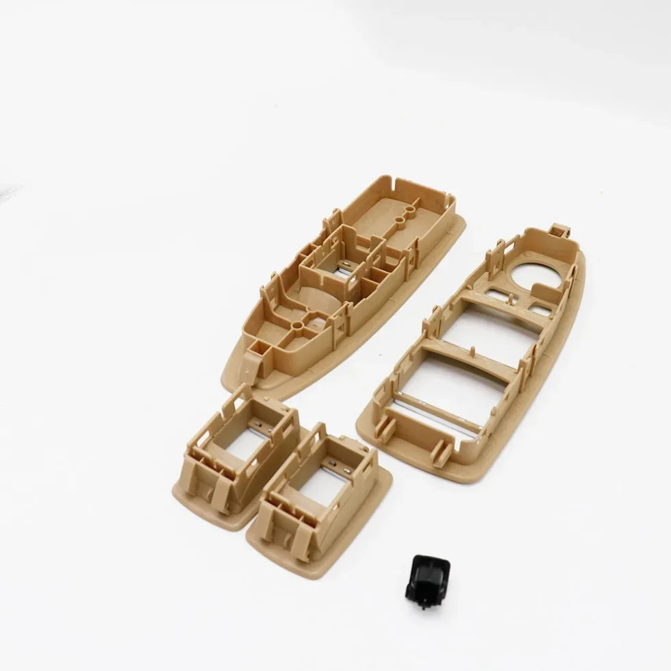 Car Interior Door Fiber Beige Black Window Regulator Switch Panel Cover Trim For BMW 1 3 4 Series F20 F30 F31 F34 F35