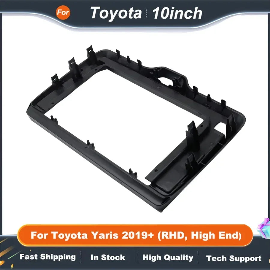 10 Inch Car Stereo Fascia Adapter with CANBUS Box for Toyota Yaris 2019+ High End Android Radio Kit