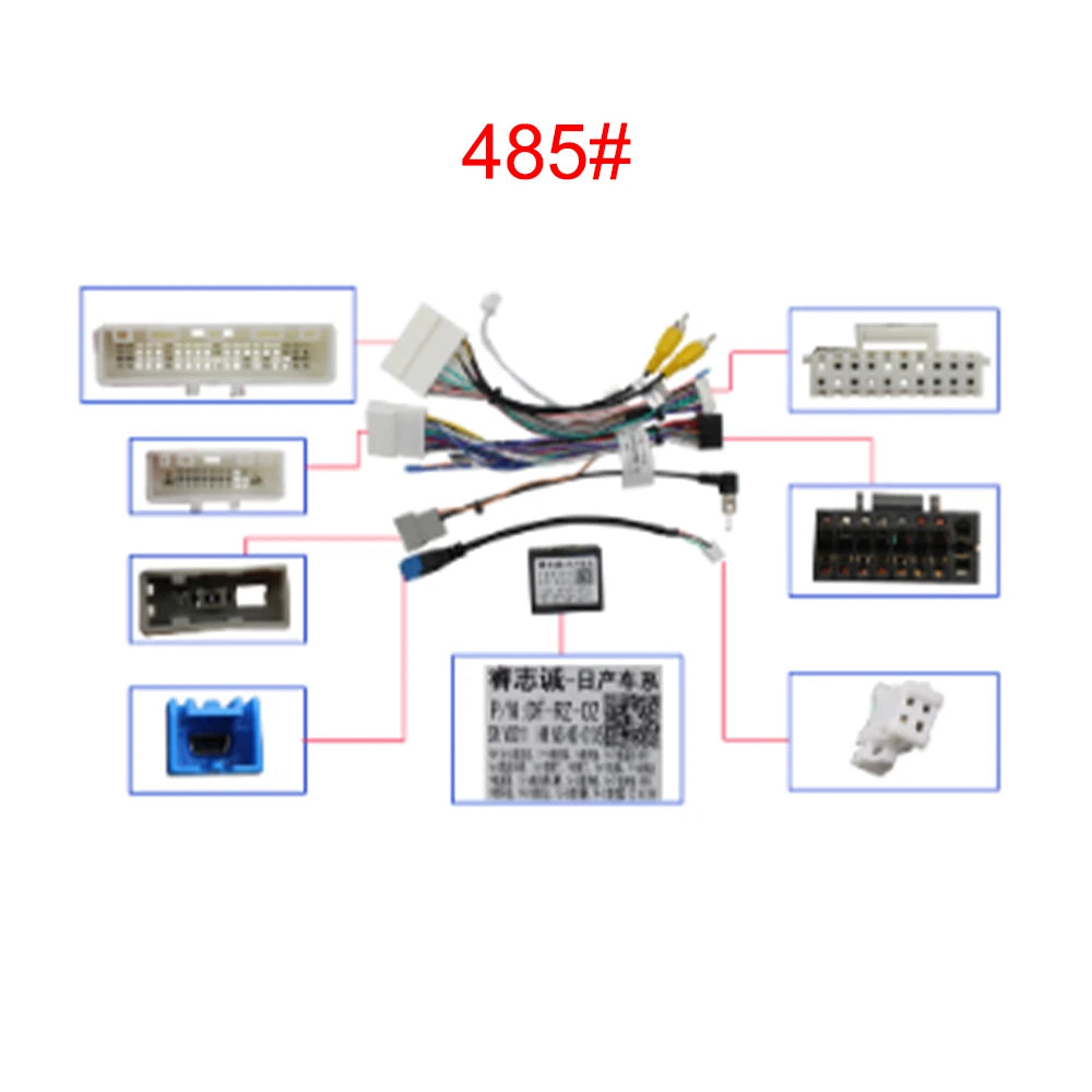 Car Radio Player Cable Plug 485# For Nissan SYLPHY SENTRA 2025 Canbus Fitting Adaptor Dash Kits