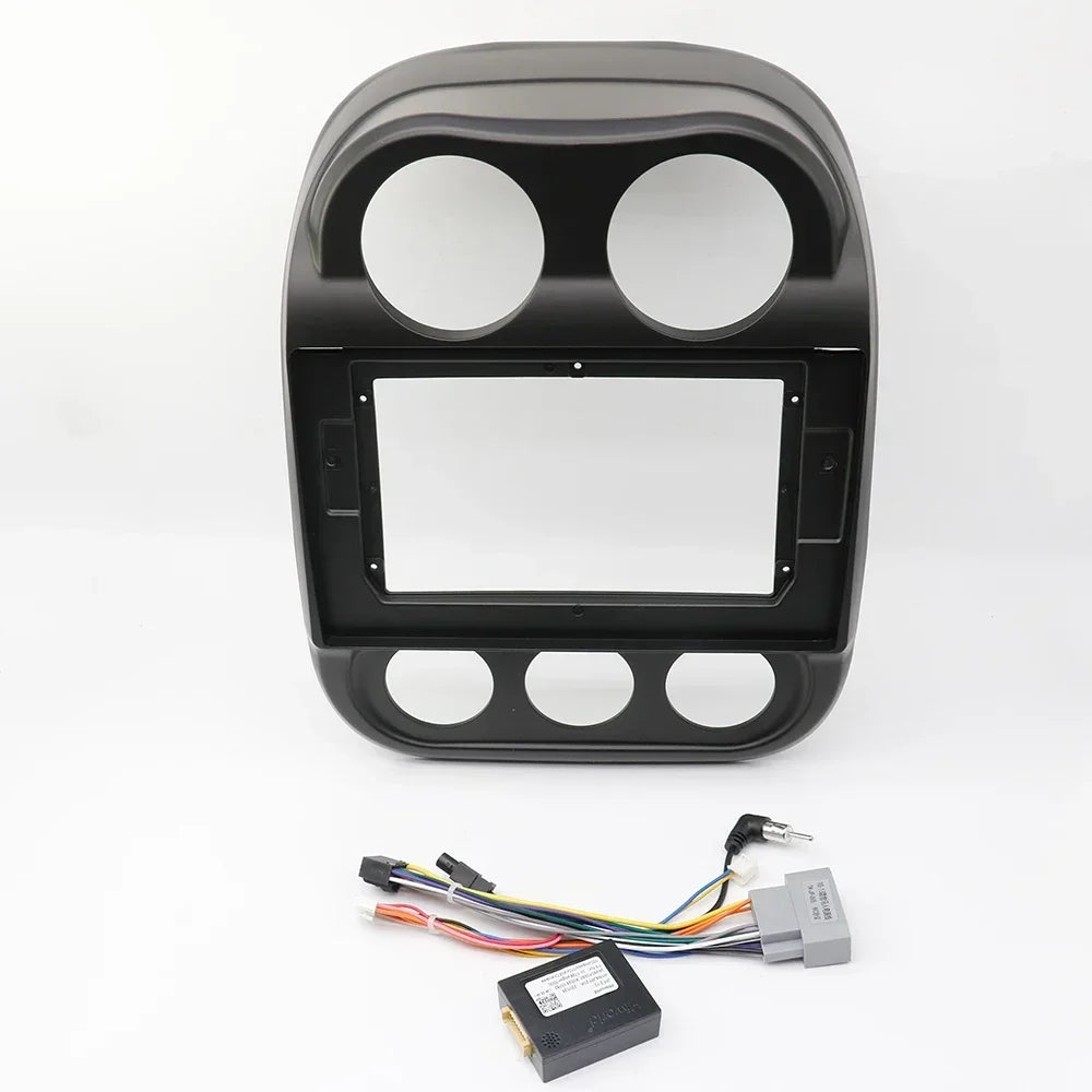 For Jeep Compass Patriot 2010-2016 10.1 Inch Car Radio Fascias Stereo Dash Board Frame 2 Din GPS MP5 Android Player Panel Trim