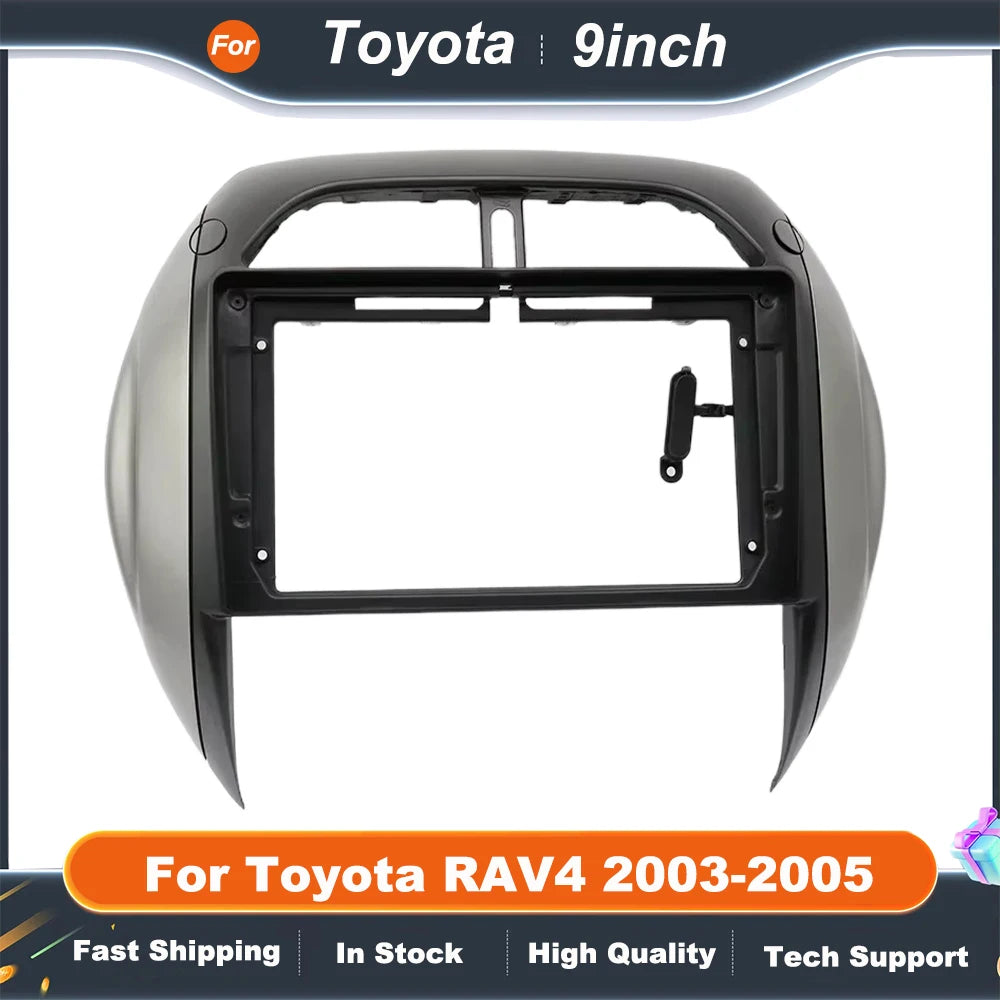 9 Inch Car Radio Fascia Adapter For Toyota RAV4 2003-2005 Android Radio Dash Fitting Panel Kit