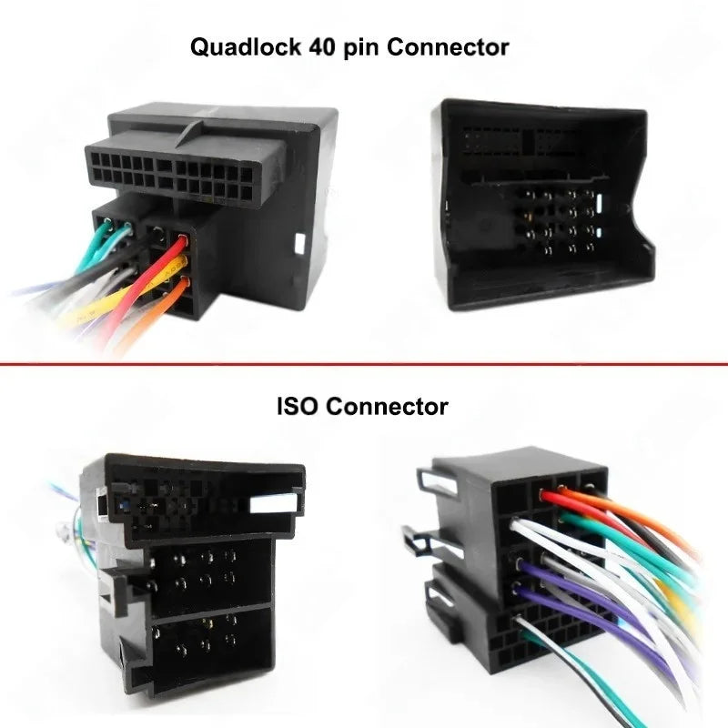 Radio Wiring Harness Adapter, CAN Bus Decoder, 16 Pin Plug Cable, 9 inch Android System Panel Frame for Seat Ibiza 2008 to 2013