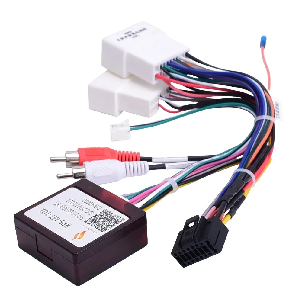 Car 16 Pin Radio Wiring Harness Canbus Box For Mitsubishi Outlander Pajero (2006-2013) Stereo Wire Aftermarket Android adapter