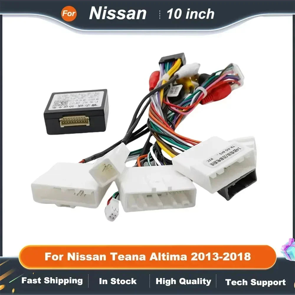 9/10 Inch Android Car Stereo Dash Panel Kit with CANBUS Decoder for Nissan Teana  Altima 2013-2018 Fascia Frame Installation