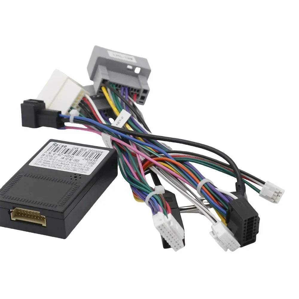 For Honda Civic CRV 2012-2015 Android 16pin MP5 Player Wiring Harness Power Cable Adapter Radio Crod  with Canbus Box