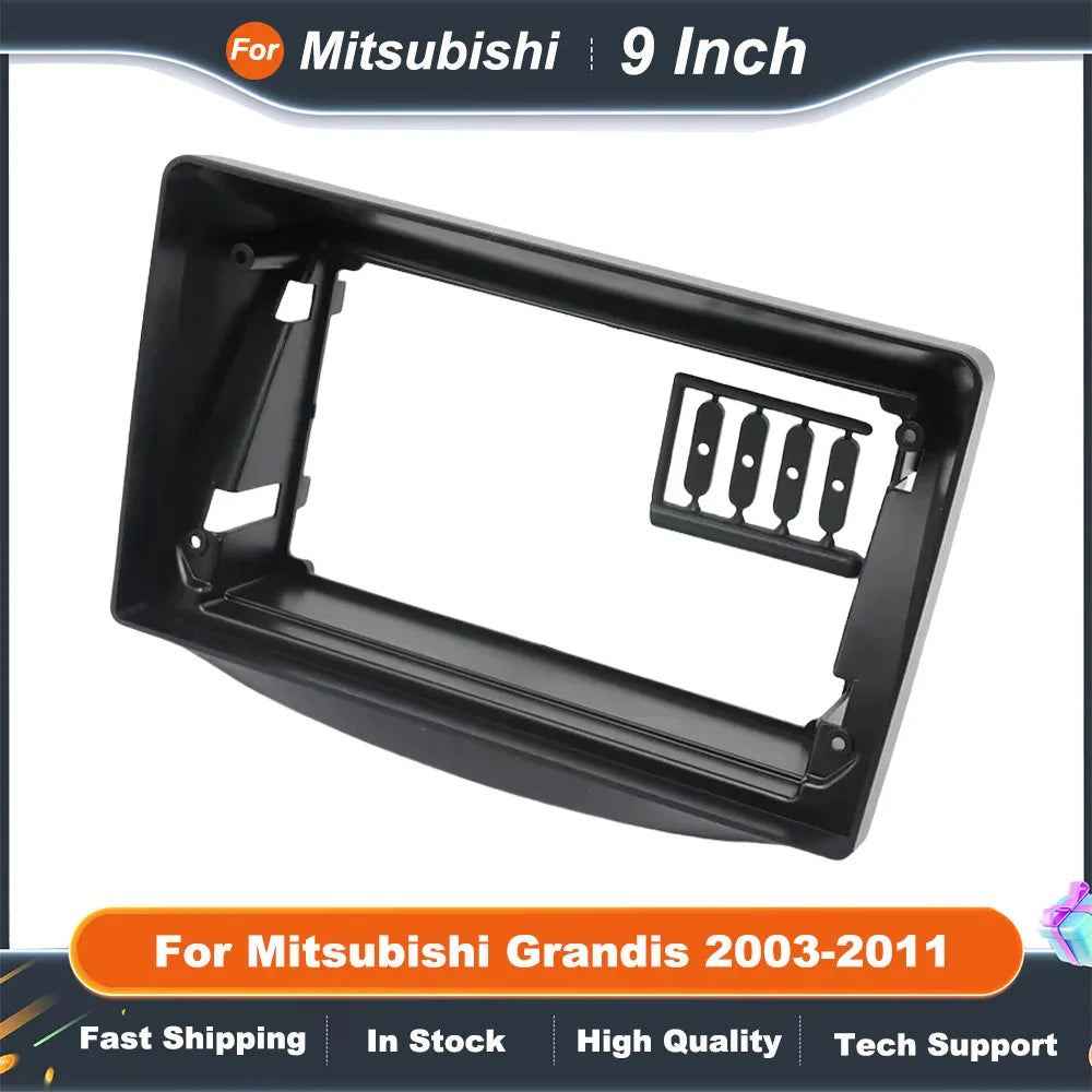 9 Inch Car Frame Fascia For Mitsubishi Grandis 2003-2011 Android Audio Fitting Adaptor Dash Trim Kit