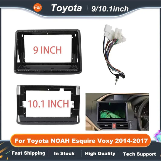 9"/10.1" Car Radio Frame Fascia for TOYOTA NOAH ESQUIRE VOXY 2014-2017 GPS MP5 Android Stereo Player 2Din Head Unit Dash Frame