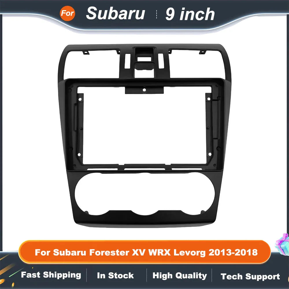 9 Inch Car Frame Fascia Adapter  For Subaru Forester XV WRX Levorg 2013-2018 Android Radio Dash Fitting Panel Kit