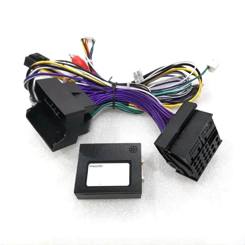 Car Radio Canbus Box Decoder For Peugeot 407 2004-2009 (Save CD) Wiring Harness Plug Power Cable Android 2 Din GPS Radio