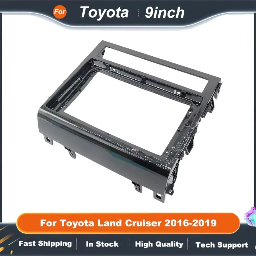 9 Inch car stereo panel Adapter Canbus Box Decoder For Toyota Land Cruiser 200 LC200 Android Radio Dash Fitting Panel Kit