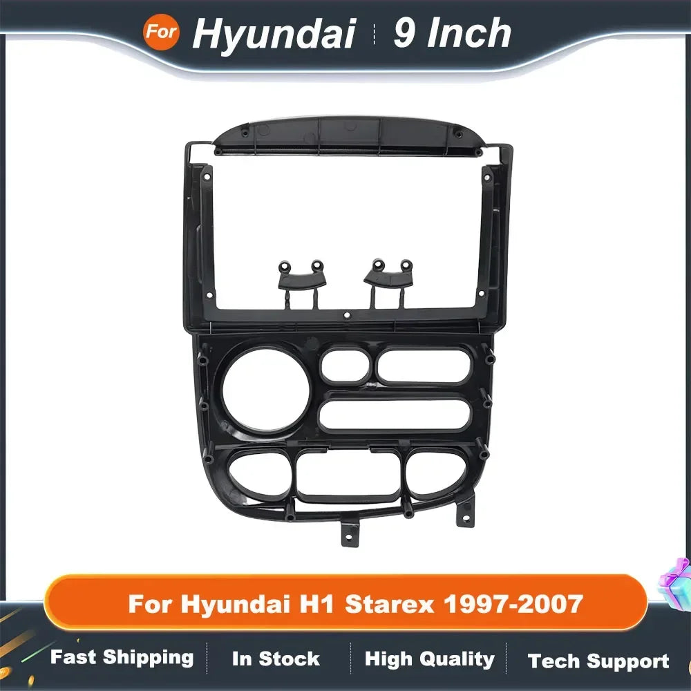 9 Inch Car Radio Fascia Frame for Hyundai H1 Starex 1997-2007 Android Audio Dash Trim Kit Fitting Adapter Panel