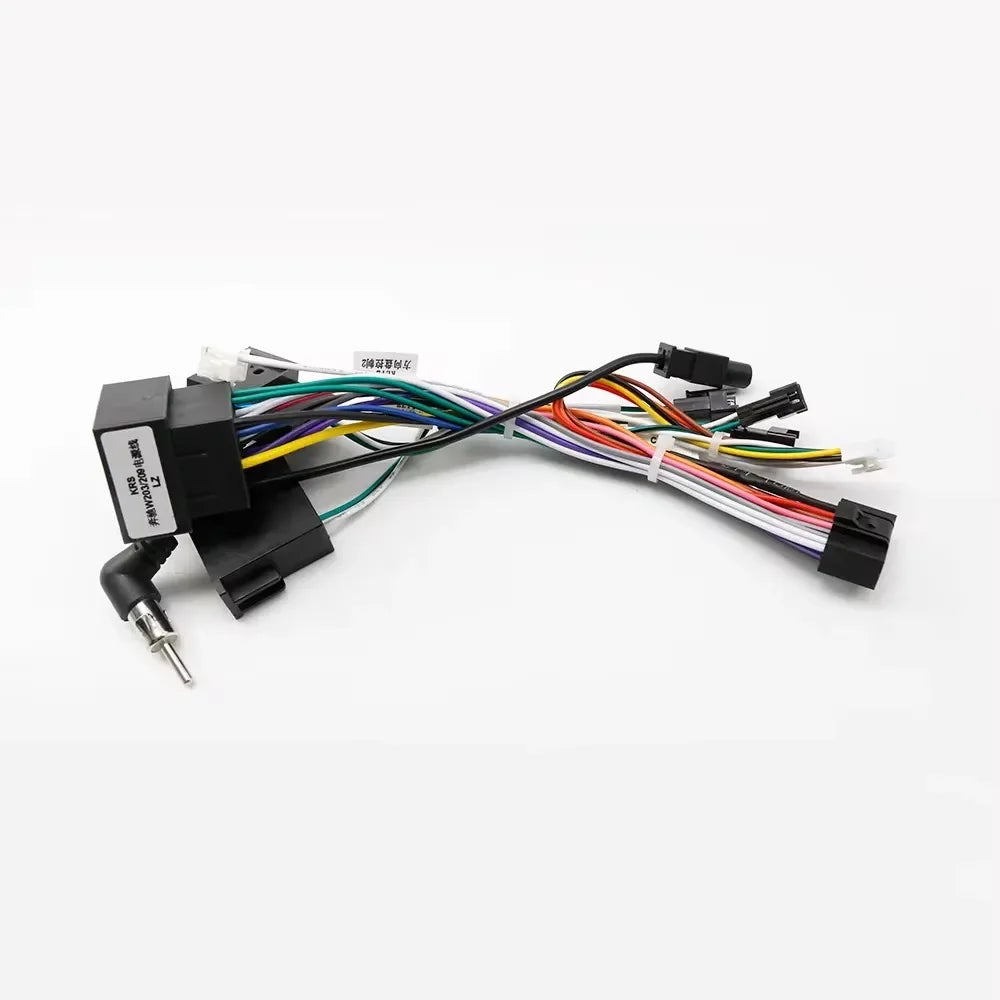 Car 16pin Audio Wiring Harness Adapter With Canbus Box For Mercedes-Benz W209(02-06)/W203(01-04) Stereo Installation