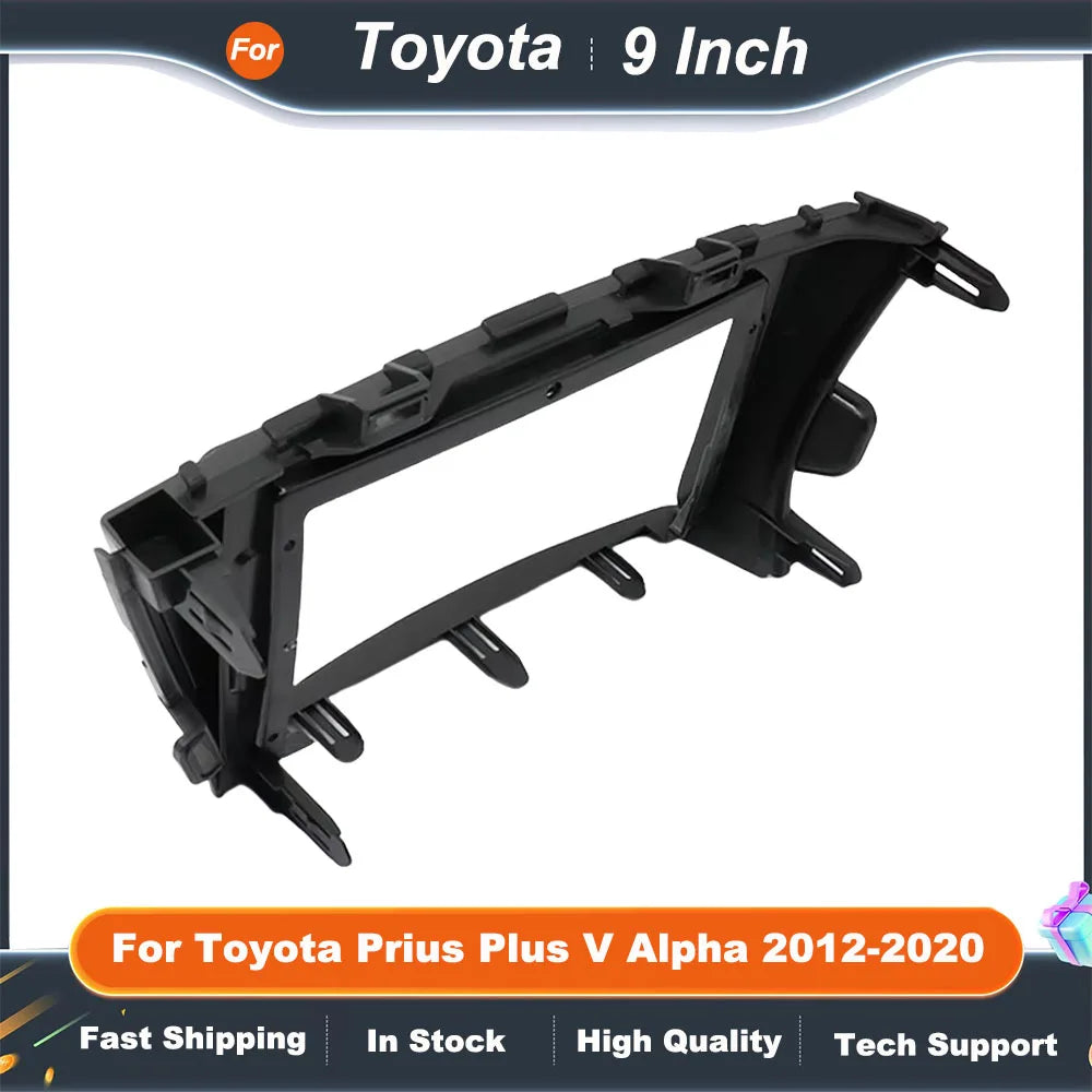 9 Inch Car Radio Fascia Frame Adapter for Toyota Prius Plus V Alpha 2012-2020 - Android Dash Fitting Panel Kit